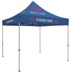 10 Ft Premium Tent Kit Imprinted, 4 Locations