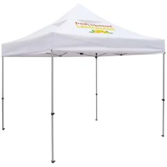 10 Ft Premium Tent, Vented Canopy Imprinted, 1 Location