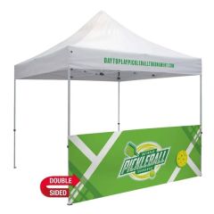 10 Ft Standard Tent Half Wall Kit UV-Printed, Double-Sided