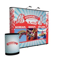 10 Ft Straight Show 'n Rise Floor Display Kit Full Mural