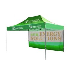10 Ft X 15 Ft Heavy-Duty Tent Canopy With Back Full Wall