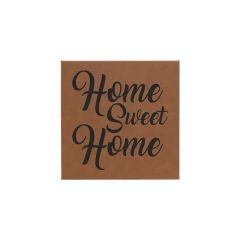 10 Inch X 10 Inch Leatherette Wall Decor