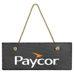 10 Inch X 4 Inch Rectangle Slate Decor With Hanger String