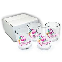 10 Oz Rocks Glass - Gift Set Of 4, Full Color Digital