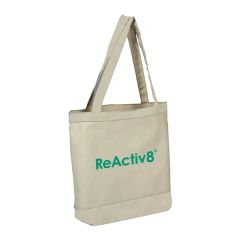 10 Oz Cotton Canvas Reusable Tote Bag W/ Handles Shopping