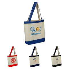 10 Oz Cotton Canvas Reusable Tote Bag W/ Handles Shopping