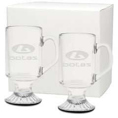 10 Oz Etched Irish Coffee Mug Gift Set