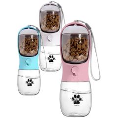 10 Oz. Pet Water Bottle With Food Container