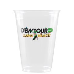 10 Oz Soft Sided Clear Plastic Cup - Digital