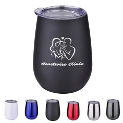 10 Oz Stainless Steel Stemless Wine Glass