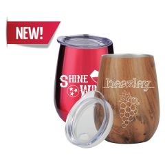 10 Oz Stainless Steel Stemless Wine Glass