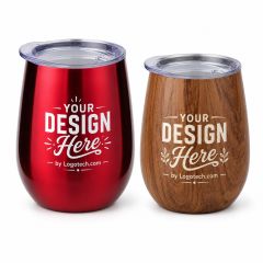 10 Oz Stainless Steel Stemless Wine Glass