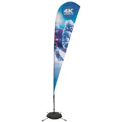 11.5 Ft Streamline Teardrop Sail Sign Flag, 1-Sided, Scissor