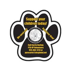 11.5 Inch Paw Vehicle Auto Magnet