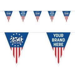 11-1/2 Inch H X 9-1/2 Inch L 250th Birthday Pennant Banner