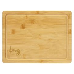 11 1/2 Inch X 8 3/4 Inch Bamboo Cutting Board With Juice Groove