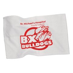 11 Inch X 18 Inch White Microfiber Rally Towel