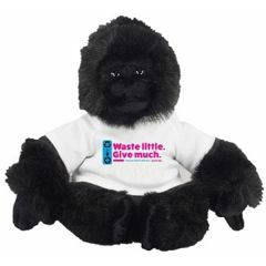11 Inch Gorilla With T-Shirt and Full Color Imprint