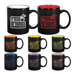 11 Oz Color In / Matte Black Out Hilo C Handle Mug
