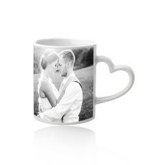 11 Oz Full Color Heart Handle Mug