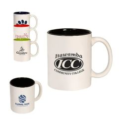 11 Oz Two Tone C-Handle Mug