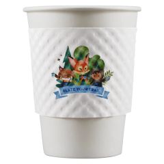 12/16/20/24 Oz Beverage Wrap - White