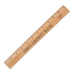 12 Inch Exec.office Ruler Lacquer Finish W Per Thousandetal Edge
