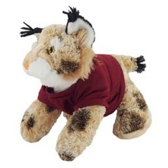 12 Inch Bobby Bobcat With Shirt and One Color Imprint