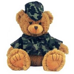 12 Inch Camo Bear
