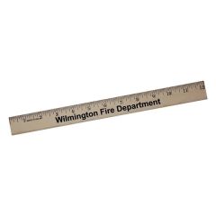 12 Inch Clear Lacquer Wood Ruler - English Scale