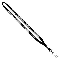 1/2 Inch Cotton Lanyard With Metal Crimp & Swivel Snap Hook