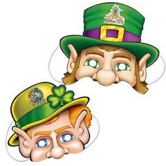 12 Inch Custom Printed Paper Stock St. Patrick's Mask