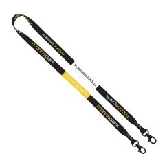 1/2 Inch Double Ended Dye-Sublimated Lanyard With Metal Crimp An