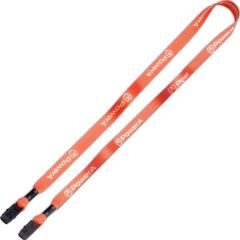 1/2 Inch Dye-Sublimated Double Bulldog Clip Lanyard