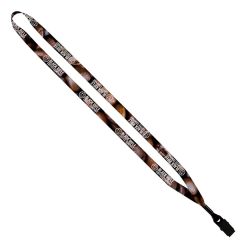 1/2 Inch Dyesublimated Lanyard With Metal Crimp and Bulldog Clip