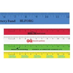 12 Inch Enamel Wood Ruler - English Scale