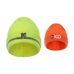 12 Inch Folded Safety Beanie With Reflective Threads
