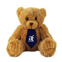 12 Inch Peter Bear With Tie and One Color Imprint