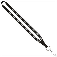 1/2 Inch Polyester Lanyard With Sewn Metal Swivel Snap Hook