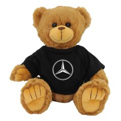 12 Inch Tan Peter Bear With T-Shirt and One Color Imprint