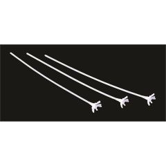 12 Inch White Balloon Saddles