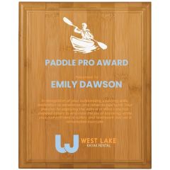 12 Inch X 15 Inch Bamboo Plaque
