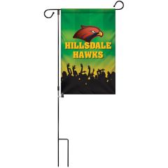 12 Inch X 18 Inch Custom Single Reverse Garden Banner With Hardware