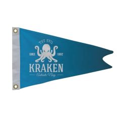 12 Inch X 18 Inch Polyester Burgee Flag Single-Sided