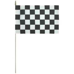 12 Inch X 18 Inch Polyester Checkered Stick Flag