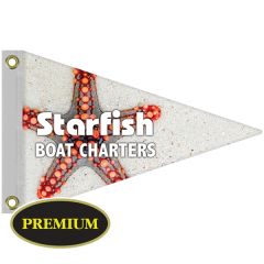 12 Inch X 18 Inch Single Reverse Knit Polyester Pennant