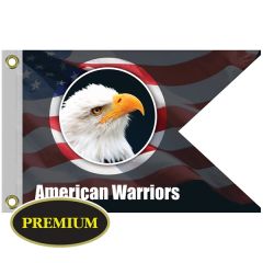 12 Inch X 18 Inch Single Reverse Knitted Polyester Guidon Boat Flag
