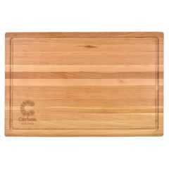 12 Inch X 18 Inch X 1 1/4 Inch Cherry Butcher Block With Juice Groove