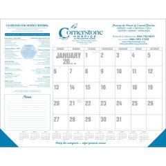12 Month Gray Desk Calendar