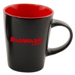 12 Oz Silk Black Coffee Mug and Colored Interior